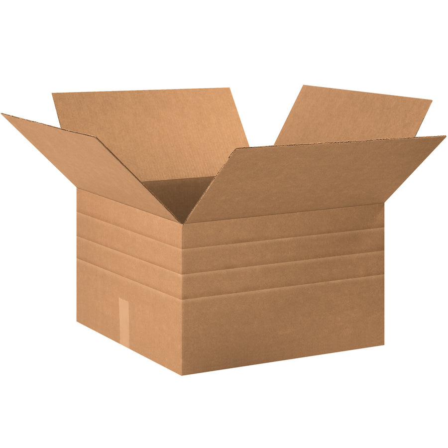 Reduce SKU complexity and cut parcel shipping costs with these pre-scored 20x20x12 corrugated boxes. Fold to 4", 6", 8", or 12" heights‚no carton sizer needed. ECT-32 kraft construction delivers reliable stacking strength while consolidating multiple box sizes into one inventory item. Sold in bundles of 15.