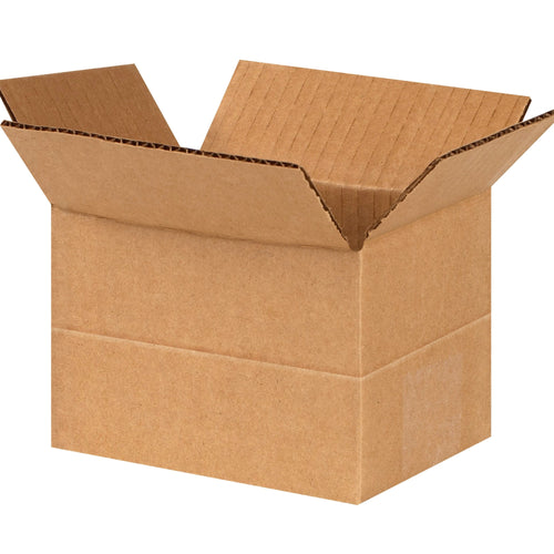 6x4x4 ECT-32 Kraft Adjustable Multi-Depth Corrugated Shipping Boxes 25-Pack MD644