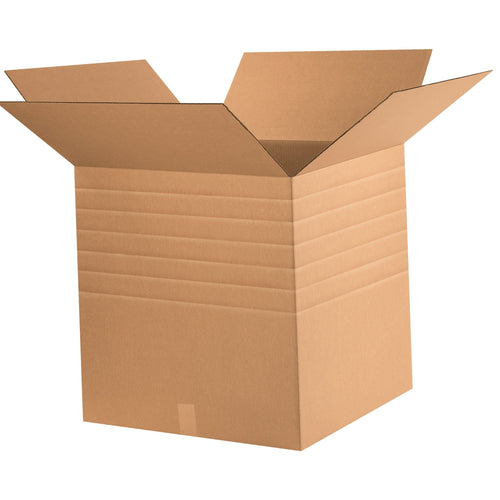 24x24x24 ECT-44 Kraft Heavy-Duty Multi-Depth Corrugated Shipping Boxes 10-Pack MDHD242424