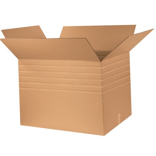 32x24x24 ECT-44 Heavy-Duty Multi-Depth Corrugated Shipping Boxes 10-Pack MDHD322424