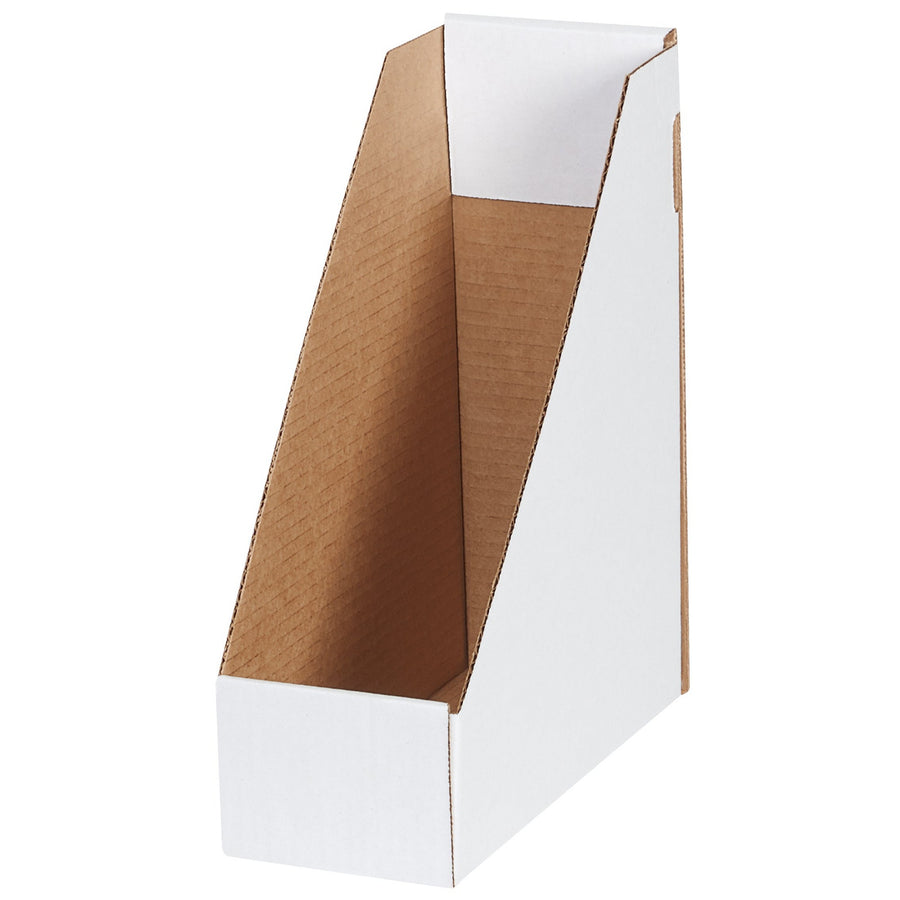 9.25x4x12 ECT-32-B White Corrugated Magazine File Boxes 50/Bundle MDIS105 - alias listing