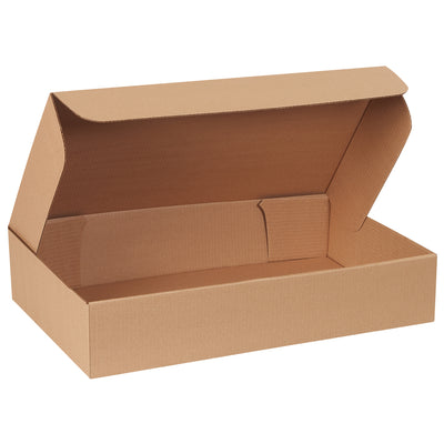 Professional-grade kraft corrugated garment mailers designed for e-commerce brands shipping bulky apparel. These one-piece fold-and-tuck mailers feature ECT-32-B crush-resistant construction and require no tape or glue. Sold as a convenient bundle of 25, shipped flat.