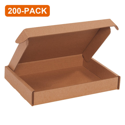 10x8x1.5 Kraft Corrugated Literature Mailers, 200-Pack (4 Bundles of 50)