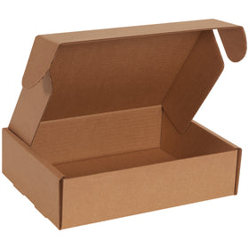 Ship important documents with confidence using these ECT-32-B kraft corrugated literature mailers. The self-sealing tuck-and-fold design assembles in seconds without tape, tape, or staples, while protective side flaps ensure maximum crush resistance. Perfect for e-commerce brands that demand professional presentation with reliable protection.