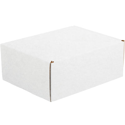 11 1/8x8 3/4x4 White Corrugated Literature Mailers - Self-Seal, 50/Bundle