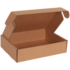 Protect your branded documents and marketing materials with these deluxe kraft corrugated literature mailers. Built from strong ECT-32-B corrugated material with protective side flaps and front tuck closure‚assembles in seconds without tape or glue. Order your bundle of 50 today for professional presentation that reflects your brand.