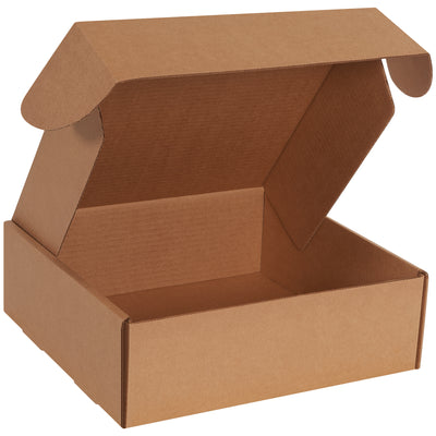 Professional-grade 14x14x4 kraft literature mailers engineered for maximum document protection in transit. Crush-resistant ECT-32-B corrugated construction with tuck-and-fold design assembles in seconds without tape, glue, or staples. Sold as bundle of 50.
