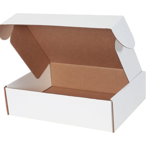 15 1/8 x 11 1/8 x 4 in White Corrugated Literature Mailers Crush Resistant 50-Pack MFL15114
