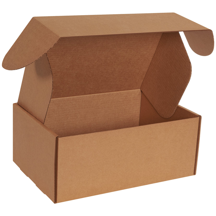 Professional 16" x 12" x 6" kraft corrugated literature mailers designed for e-commerce brands shipping high-value documents, catalogs, and promotional materials. ECT-32-B construction delivers crush resistance with one-piece fold-and-tuck assembly–no tape, glue, or staples required. Sold as a bundle of 25 mailers.