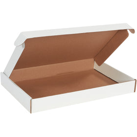 Protect high-value documents with these crush-resistant, white deluxe literature mailers (17 1/8" x 11 1/8" x 2"). ECT-32-B corrugated construction with self-sealing front locking tabs and protective side flaps assembles in seconds without tape, glue, or staples. Sold in bundles of 50.