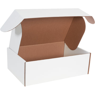Professional 18x12x6" deluxe literature mailers built from ECT-32-B corrugated for maximum crush resistance and document protection. Self-sealing tuck closure with front locking tabs assembles in seconds without tape, glue, or staples. Sold in bundles of 25 for e-commerce brands shipping catalogs, samples, and marketing materials.