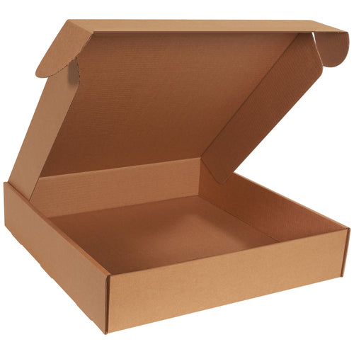 Professional-grade 20x20x4 kraft literature mailers engineered for maximum document protection. ECT-32-B corrugated construction resists crushing and punctures while our fold-and-tuck design assembles in seconds–no tape, glue, or staples needed. Bulk bundle of 25 boxes.