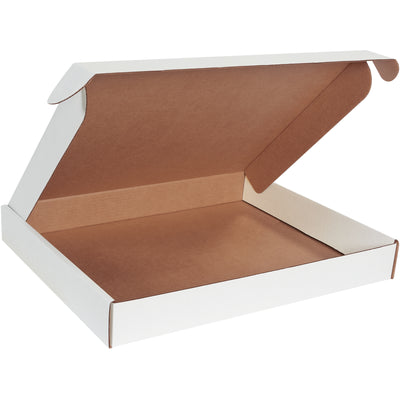 Professional deluxe white literature mailers (22"x18"x2.75") built from sturdy ECT-32-B corrugated with front locking tabs and protective side flaps that lock securely without tape, glue, or staples. Stacks stronger and assembles in seconds‚ideal for e-commerce brands shipping catalogs, documents, and promotional materials. Sold as bundle of 25.