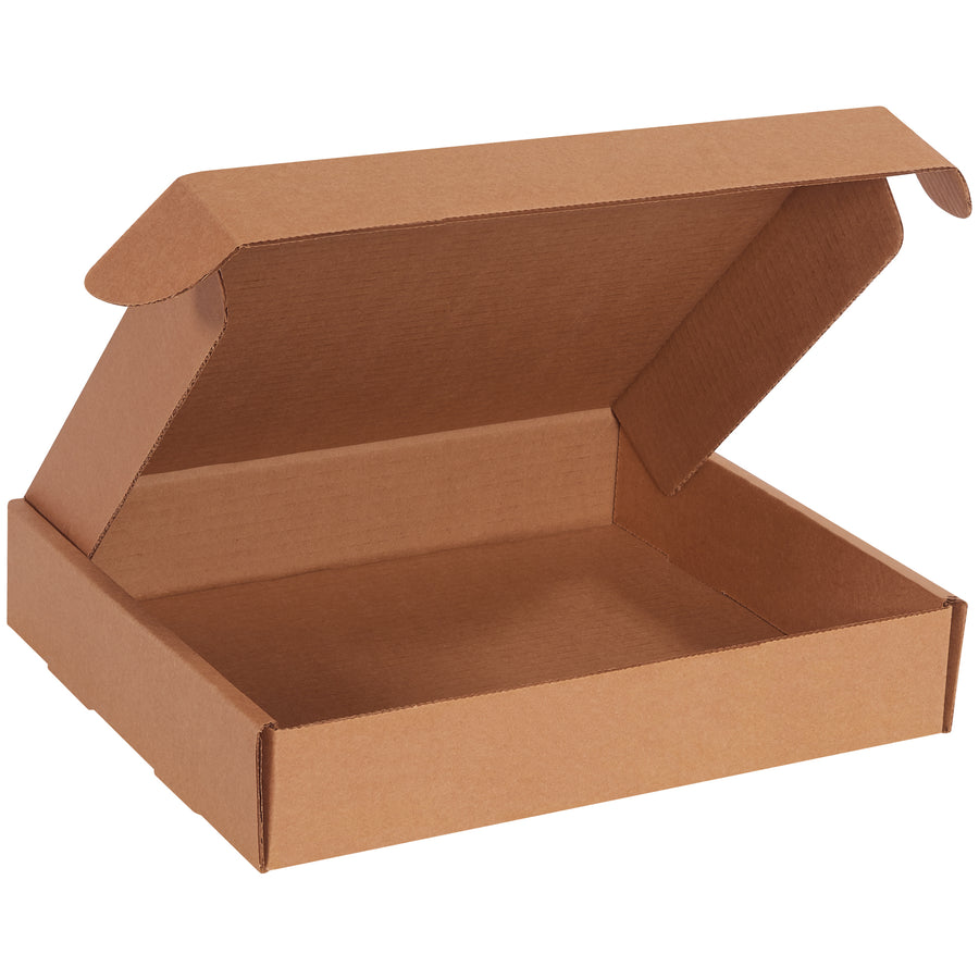 Professional-grade deluxe kraft literature mailers designed for e-commerce brands shipping documents, catalogs, and marketing materials. Features protective side flaps, self-sealing tuck closure, and strong ECT-32-B corrugated construction‚no tape or glue required. Bundle of 50 boxes (11.75" x 10.75" x 2.25").