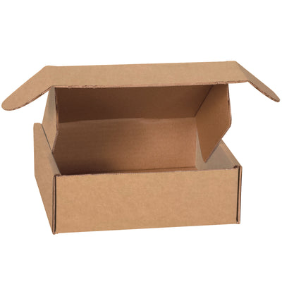 Professional-grade 8x8x2.75" kraft corrugated literature mailers designed for e-commerce brands shipping important documents and promotional materials. ECT-32-B construction delivers crush resistance and puncture protection without requiring tape, glue, or staples‚assembling in seconds with our exclusive tuck closure design. Bundle of 50 mailers provides reliable, cost-effective shipping with premium kraft presentation.