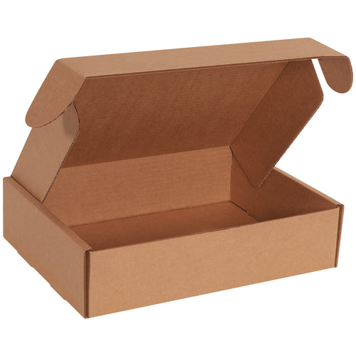 Protect your brand reputation with these crush-resistant 9x6.25x2 kraft deluxe literature mailers. Built from sturdy ECT-32-B corrugated material with integrated fold-and-tuck closure‚no tape, glue, or staples required. Bundle of 50 units ready to ship.