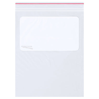 3x5 2 Mil Clear Reclosable White Block Poly Bags 1000/Case MG3945 - alias listing