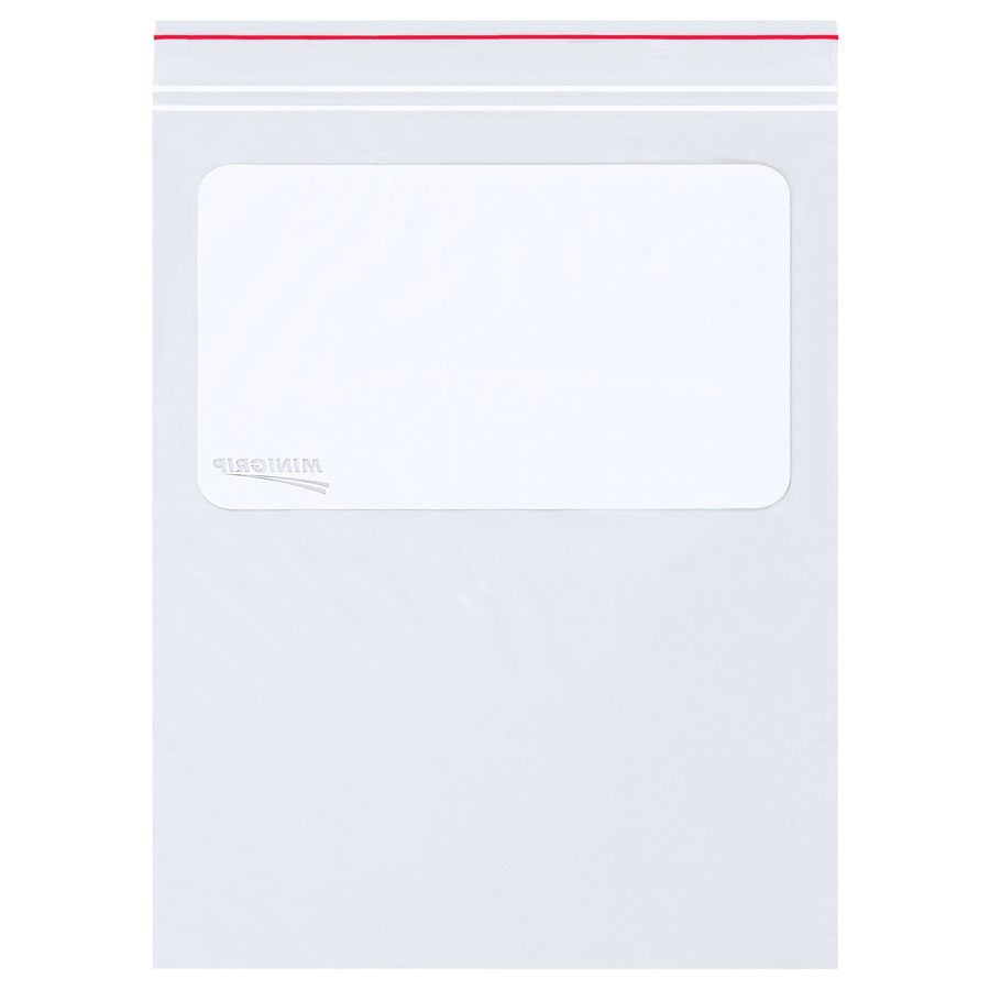 6x9 2 Mil Clear Reclosable White Block Poly Bags 1000/Case MG3970 - alias listing