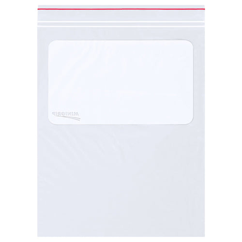 9x12 2 Mil Clear Reclosable White Block Poly Bags 1000/Case MG3975 - alias listing