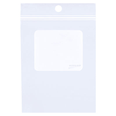 3x5 4 Mil Clear Reclosable Hang Holes White Block Poly Bags 1000/Case MG4011 - alias listing