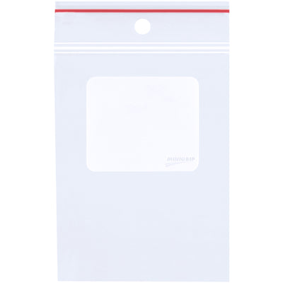 Heavy-duty 4 mil reclosable poly bags with built-in white block write-on surface‚no labels needed. Pre-punched hang holes for retail display. FDA/USDA food-contact compliant and reusable. Sold in cases of 1,000.
