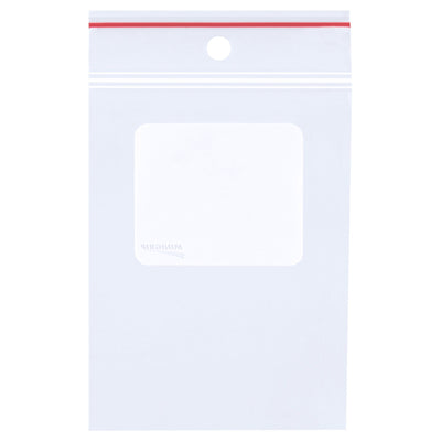 5x8 4 Mil Reclosable Hang Holes White Block Poly Bags 1000/Case MG4020 - alias listing