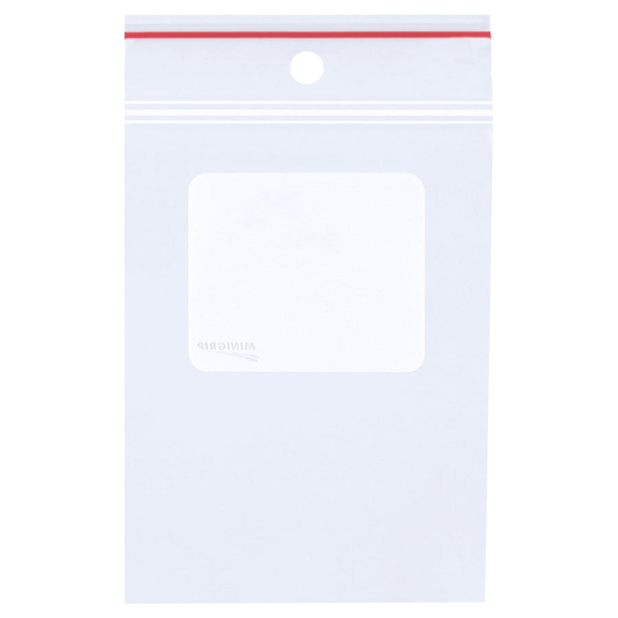 5x8 4 Mil Reclosable Hang Holes White Block Poly Bags 1000/Case MG4020 - alias listing