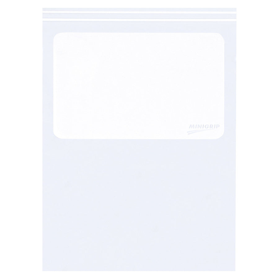 6x9 4 Mil Reclosable Hang Holes White Block Poly Bags 1000/Case MG4025 - alias listing