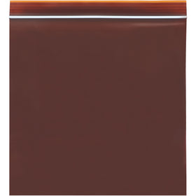 Protect light-sensitive materials with these 5x8" amber UV-blocking reclosable poly bags. 3 mil thickness with airtight zipper seals dust, dirt, and moisture. USP XXII/XXIII compliant. 1000 bags per case.
