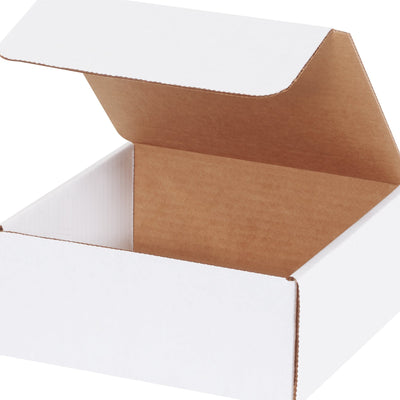 7.5x7x3.25 White Corrugated Literature Mailers 50/Bundle MIBM1M - alias listing