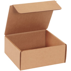 Professional-grade kraft literature mailers sized 7.5" x 7" x 3.25" with self-seal closure–no tape, glue, or staples required. Manufactured from sturdy ECT-32B corrugated material for crush-resistant protection of documents and promotional materials. Ships in convenient 50-pack bundles.