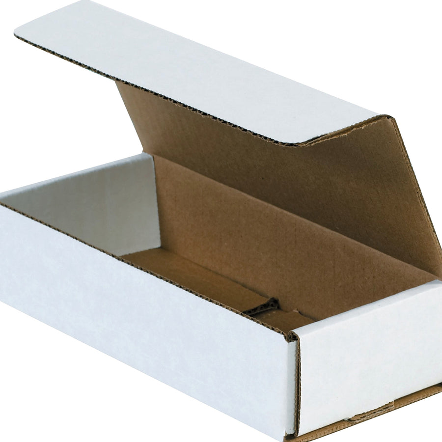 7.5x3.25x1.75 ECT-32 White Corrugated Mailers 50-Pack MIBM250 - alias listing