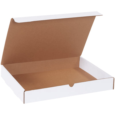 Ship marketing materials and literature with professional impact using these white corrugated mailers. Featuring ECT-32-B crush-resistant construction and self-sealing tabs for secure closure, this 50-pack delivers reliable protection without custom costs. Quick fold-and-tuck assembly requires no additional supplies.