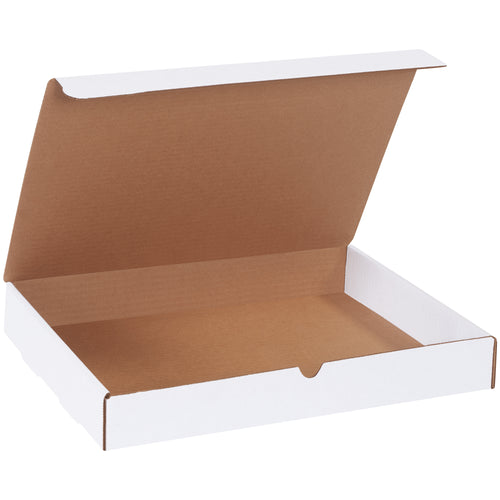 Ship marketing materials and literature with professional impact using these white corrugated mailers. Featuring ECT-32-B crush-resistant construction and self-sealing tabs for secure closure, this 50-pack delivers reliable protection without custom costs. Quick fold-and-tuck assembly requires no additional supplies.