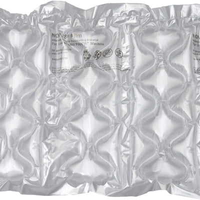 High-performance air cushioning film roll engineered for industrial shippers who demand reliability and cost savings. At 1.8 mil thickness and 656 feet long, this MINI PAK'R Large Bubble Quilt delivers superior cushioning protection while reducing material costs–one roll replaces over 6 bags of traditional loose fill. Clear construction wraps, cushions, and interleavess fragile products for maximum shipment integrity.