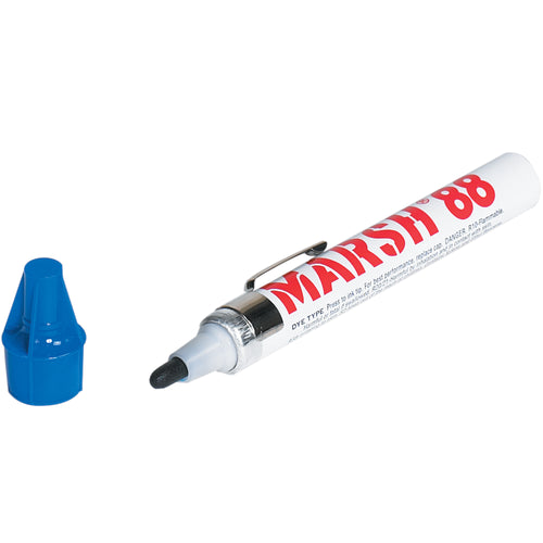 The industry-standard disposable valve marker trusted by shipping rooms nationwide. Fast-drying, waterproof dye-type ink produces bold marks on corrugated, wood, and porous surfaces without smudging. Case of 12 blue markers‚ready to ship.
