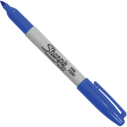 Professional-grade blue fine point permanent markers deliver quick-drying, alcohol-based ink for industrial applications. Case of 12 markers provides reliable labeling and marking solutions for shipping rooms, warehouses, and retail environments. Non-toxic formula works on CDs, labels, and multiple surfaces.
