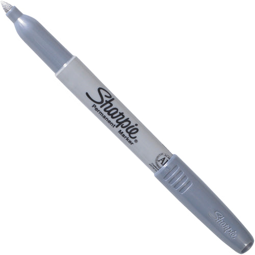 Mark dark and light surfaces with permanent, opaque silver ink that won't fade or smear. Fine point tip delivers thin, detailed lines for precision labeling in warehouses and shipping rooms. Quick-drying, waterproof, non-toxic formula. Sold as case of 12.