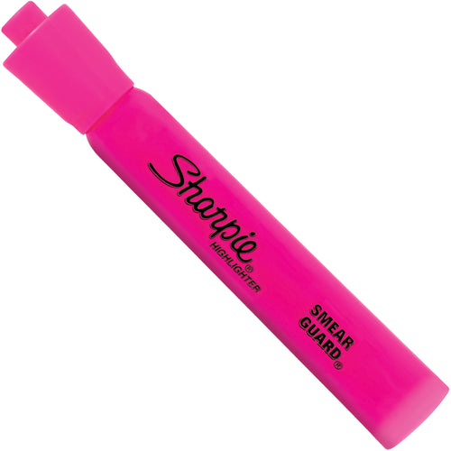 Stock your warehouse with AP certified non-toxic pink highlighters that resist smearing on inkjet and ballpoint inks. Smooth chisel-tip design handles both wide and narrow text lines. Quick-drying, odorless formula shipped by the case of 12.