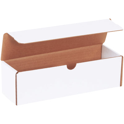 10x3x3 White Corrugated Literature Mailers - Self-Seal, 50/Bundle