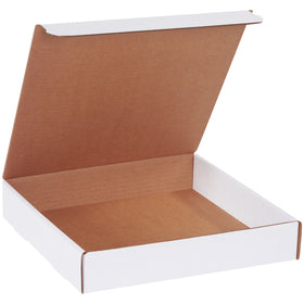 Professional-grade 11x11x2 white corrugated literature mailers designed for e-commerce brands shipping catalogs, samples, and promotional materials. Strong ECT-32-B construction with self-sealing tabs ensures secure closure and damage-free delivery. 50-count bundle ships ready to assemble‚no additional packing supplies required.