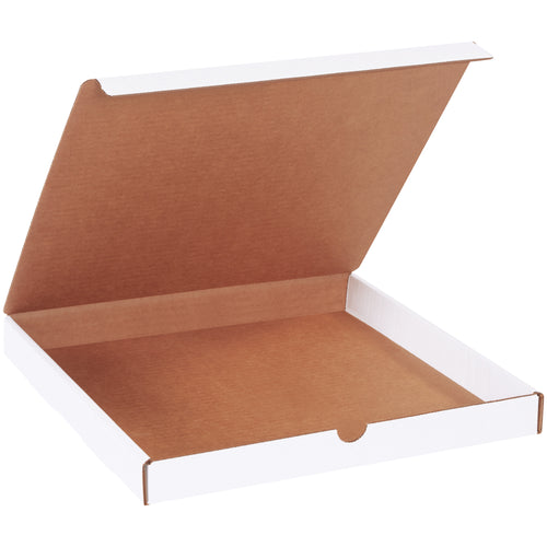 Ship marketing materials and documents in style with these professional 12x12x1.25 white corrugated literature mailers. Featuring snug-fitting self-seal tabs for secure closure and crush-resistant ECT-32-B construction, each bundle of 50 requires zero additional supplies‚just fold, tuck, and ship. Perfect for e-commerce brands that demand professional presentation without custom carton costs.