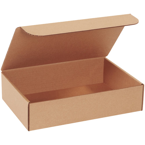 Ship professional literature and documents with Packrift's 12x8x3 kraft corrugated mailers. Made from durable ECT-32B material with self-sealing design–no tape, glue, or staples required. Bundle of 50 boxes ready to assemble in seconds.