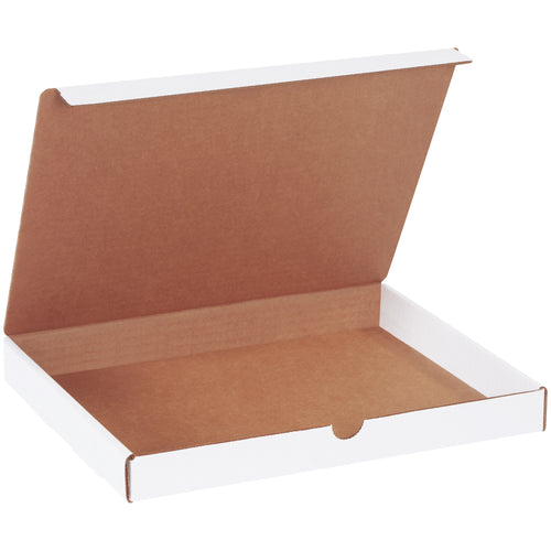 Economical white corrugated literature mailers with self-sealing tabs for professional presentation without custom carton costs. ECT-32-B construction resists crushing and punctures. Fast assembly‚no additional supplies needed. Bulk 50-pack.
