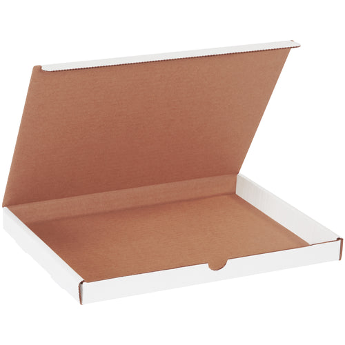 Protect and present your marketing materials with professional white literature mailers designed for e-commerce brands. These 12 1/8 x 9 1/4 x 1 corrugated mailers feature crush-resistant ECT-32-B construction and secure fold-and-tuck tabs‚no additional supplies required. Bundle of 50 delivers the perfect fit without custom carton costs.