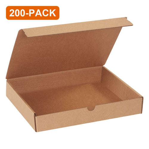 12x9x2 Kraft Corrugated Literature Mailers, 200-Pack (4 Bundles of 50)