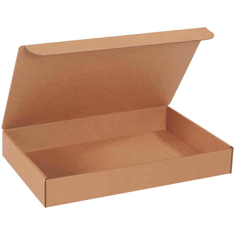 Ship professional literature and documents with our 17x11x2.5" kraft literature mailers–no tape, glue, or staples required. Made from durable ECT-32-B corrugated material, these crush-resistant mailers assemble in seconds and arrive in a convenient bundle of 25.