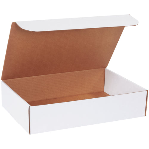 Save on custom carton costs with these ready-to-ship 17.25x11.25x4 white literature mailers. Features strong ECT-32-B corrugated construction with snug-fitting tabs for secure closure‚no additional supplies needed. Sold as a bundle of 25 for maximum value.