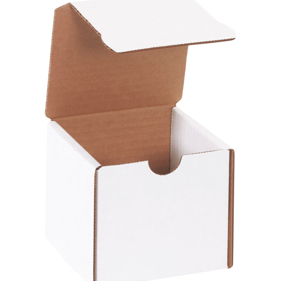 4x4x4 White Self-Seal Corrugated Literature Mailers 50/Bundle ML444 - alias listing