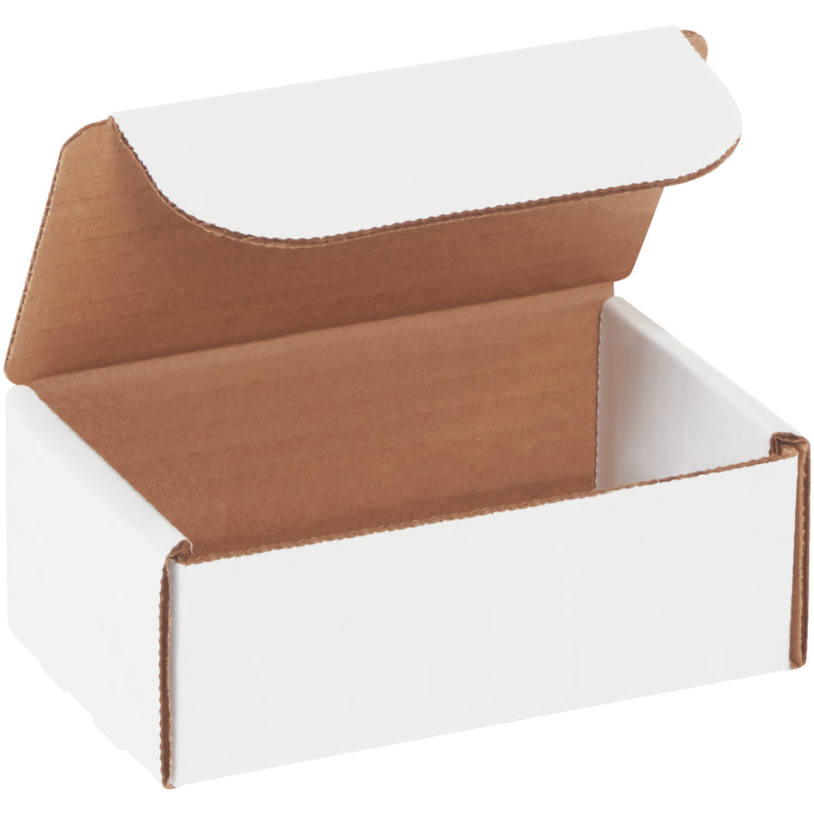 Perfect-fit 5x3x2 white literature mailers eliminate custom carton costs while maintaining professional presentation. Strong ECT-32-B corrugated construction with self-locking tabs ensures secure closure–no additional supplies required. Sold as a convenient bundle of 50.